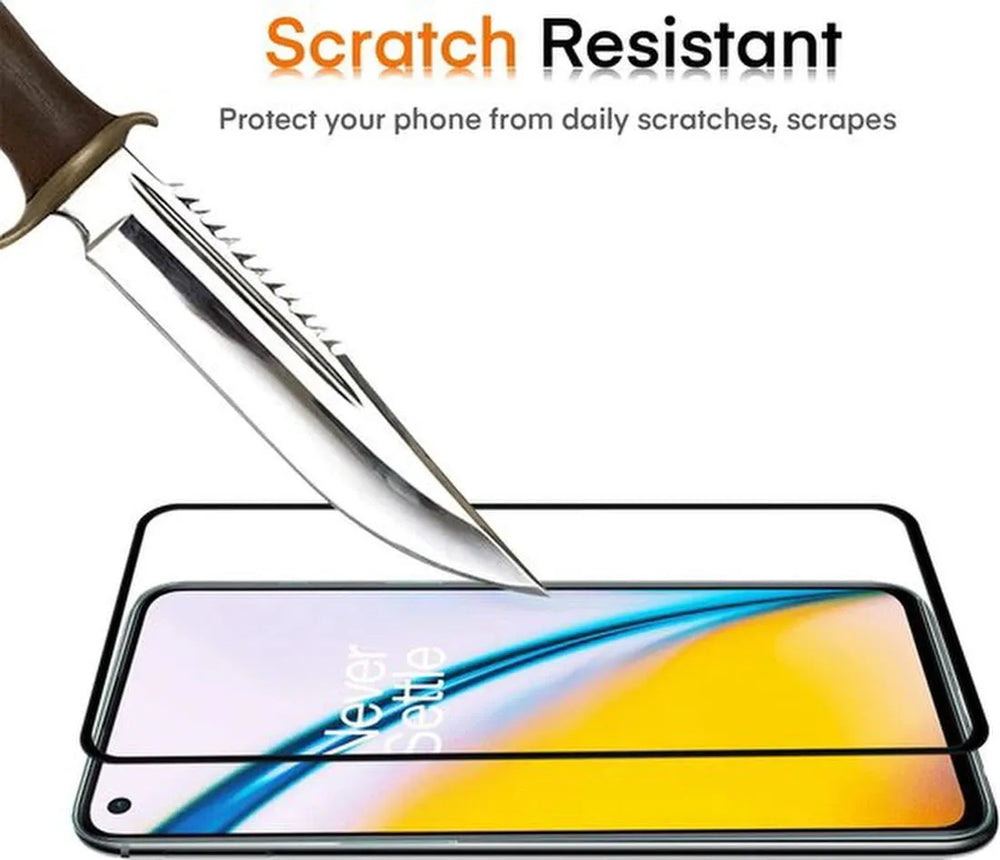 OnePlus Nord 2 5G/CE 5G/2T Screenprotector Full Cover Screenprotector Gehard 9H – 3-Pack-Ilumina Benelux