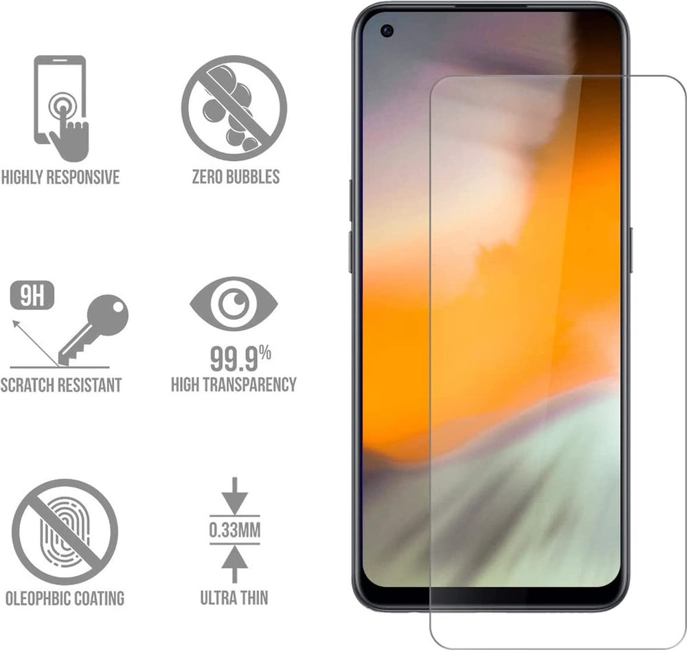 OnePlus Nord 2T Screenprotector Gehard 9H – Anti-kras – 1-Pack-Ilumina Benelux