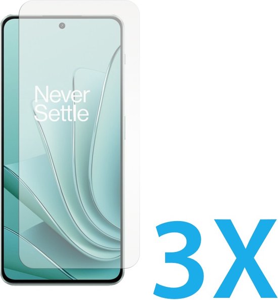 OnePlus Nord 3 Screenprotector Gehard 9H – Anti-kras – 3-Pack-Ilumina Benelux