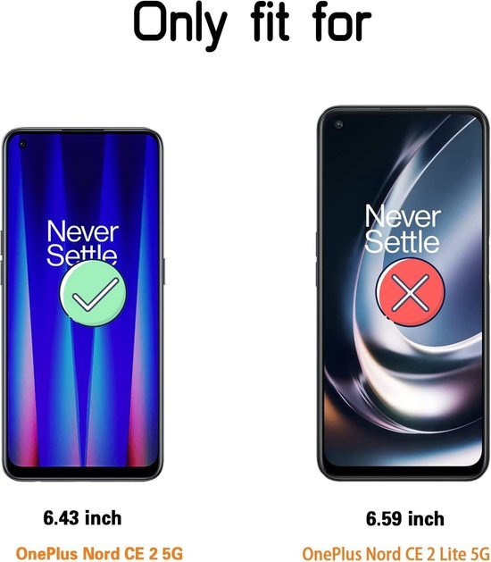 OnePlus Nord CE 2 5G Screenprotector Gehard 9H – Anti-kras – 2-Pack-Ilumina Benelux