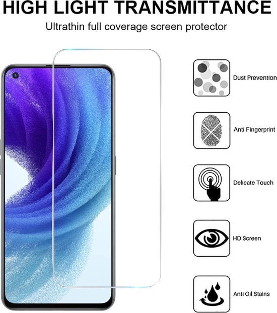 OnePlus Nord CE 2 5G Screenprotector Gehard 9H – Anti-kras – 5-Pack-Ilumina Benelux