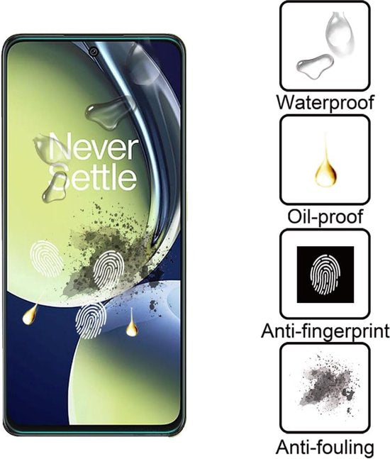 OnePlus Nord CE 3 Lite 5G Screenprotector Gehard 9H – Anti-kras – 2-Pack-Ilumina Benelux