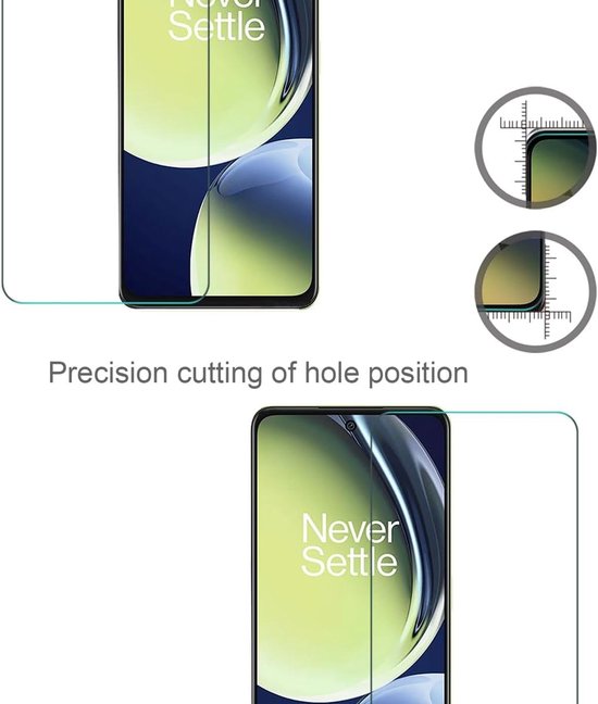 OnePlus Nord CE 3 Lite 5G Screenprotector Gehard 9H – Anti-kras – 2-Pack-Ilumina Benelux