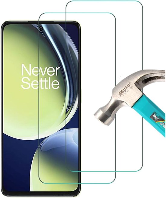 OnePlus Nord CE 3 Lite 5G Screenprotector Gehard 9H – Anti-kras – 2-Pack-Ilumina Benelux