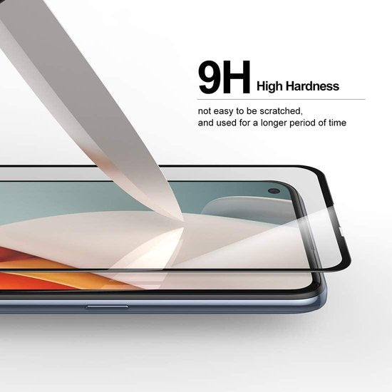 OnePlus Nord N100 Screenprotector Full Cover Screenprotector Gehard 9H – 1-Pack-Ilumina Benelux