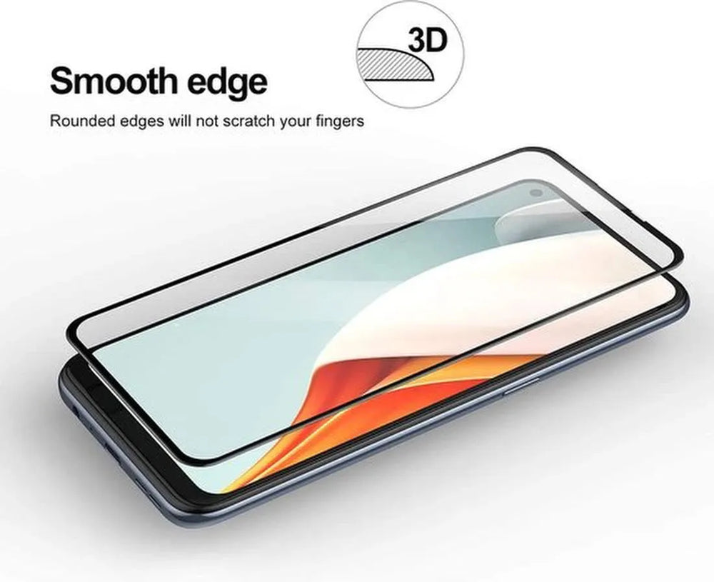 OnePlus Nord N100 Screenprotector Full Cover Screenprotector Gehard 9H – 2-Pack-Ilumina Benelux