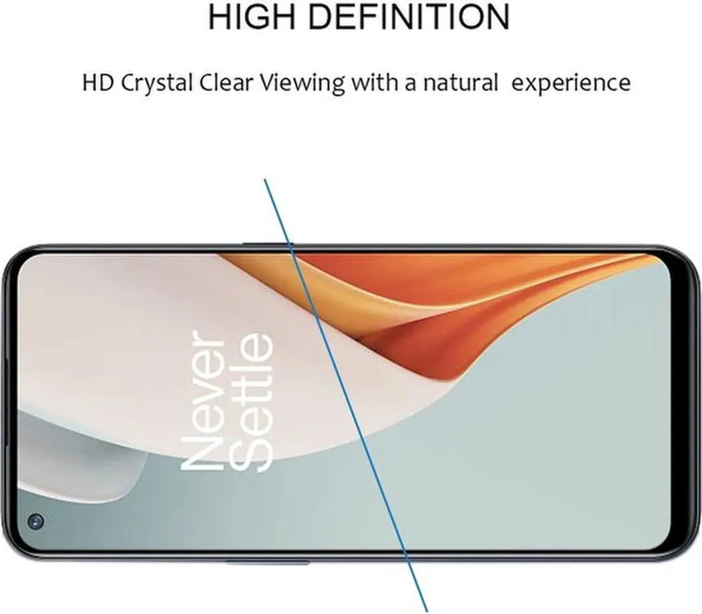 OnePlus Nord N100 Screenprotector Full Cover Screenprotector Gehard 9H – 2-Pack-Ilumina Benelux