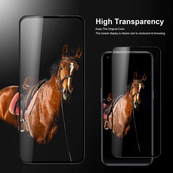 OnePlus Nord N100 Screenprotector Full Cover Screenprotector Gehard 9H – 2-Pack-Ilumina Benelux