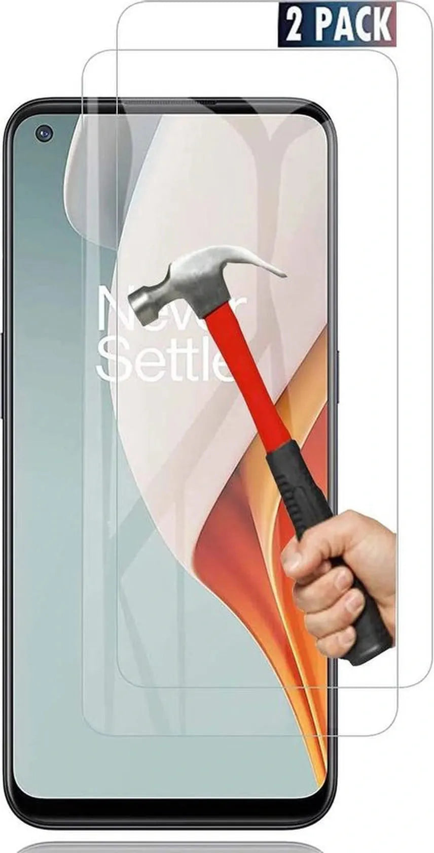 OnePlus Nord N100 Screenprotector Gehard 9H – Anti-kras – 2-Pack-Ilumina Benelux