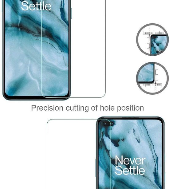 OnePlus Nord Screenprotector Gehard 9H – Anti-kras – 2-Pack-Ilumina Benelux