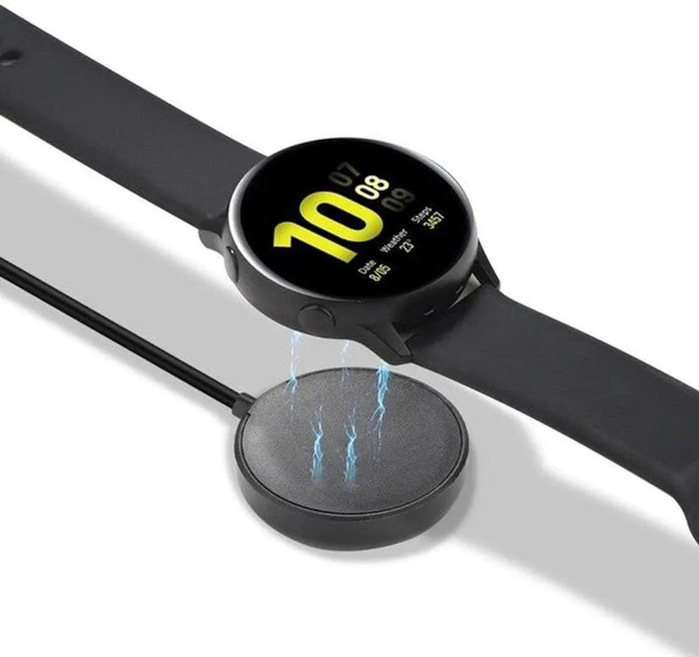 Oplaadkabel – Geschikt voor Samsung Galaxy Watch 7/6/5/4/3/Active 2/Fit/Pro/Classic – USB – 1 Meter – Zwart-USB-Kabels-Ilumina Benelux