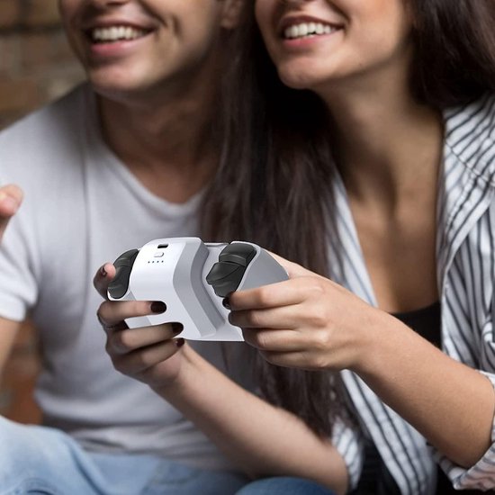 Oplaadstation – Geschikt voor PS5 Controller – 1500mAh Accu – Oplaadbare Batterij Oplader-Ilumina Benelux