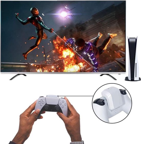 Oplaadstation – Geschikt voor PS5 Controller – 1500mAh Accu – Oplaadbare Batterij Oplader-Ilumina Benelux