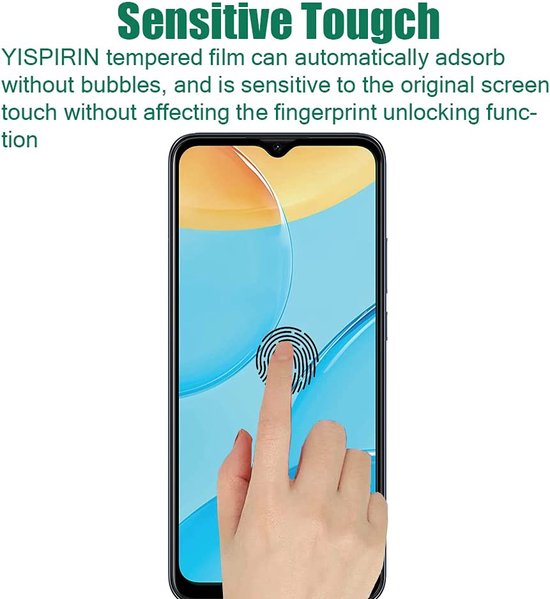 Oppo A15/A15S Screenprotector Full Cover Screenprotector Gehard 9H – Anti-kras – Tempered Glas – 3-Pack-Ilumina Benelux