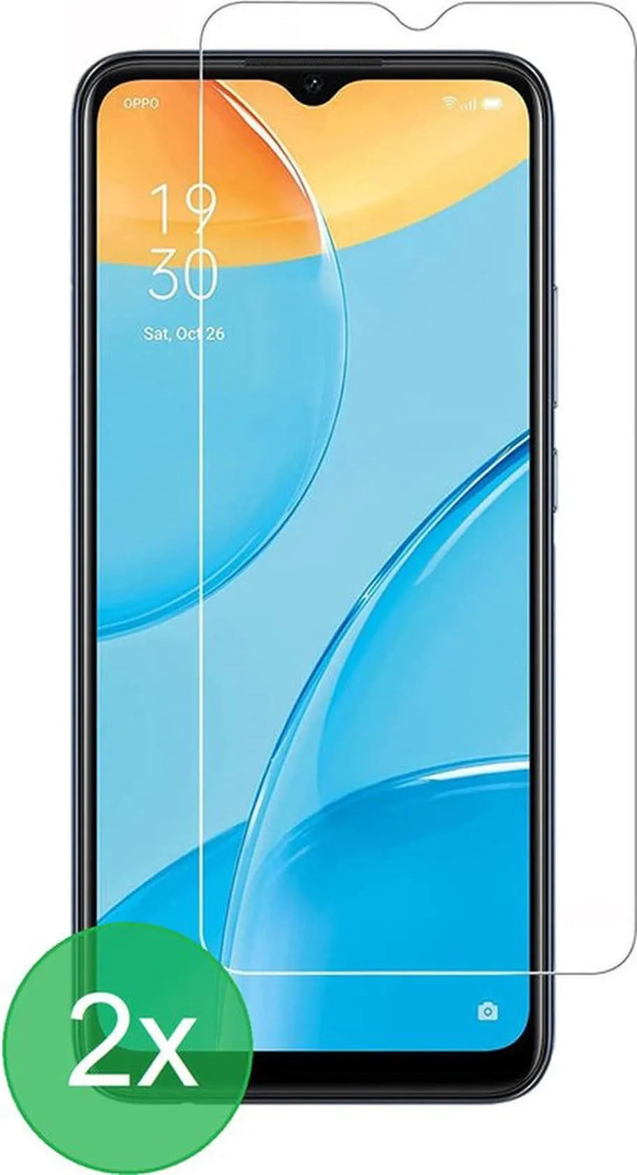Oppo A15/A15s Screenprotector Gehard 9H – Anti-kras – 2-Pack-Ilumina Benelux