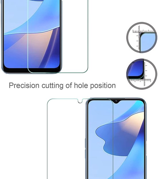 Oppo A16/A16s/A54s Screenprotector Gehard 9H – Anti-kras – 3-Pack-Ilumina Benelux