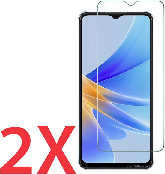 Oppo A17 – 9H Gehard Glas – Anti-kras – 2-Pack-Ilumina Benelux