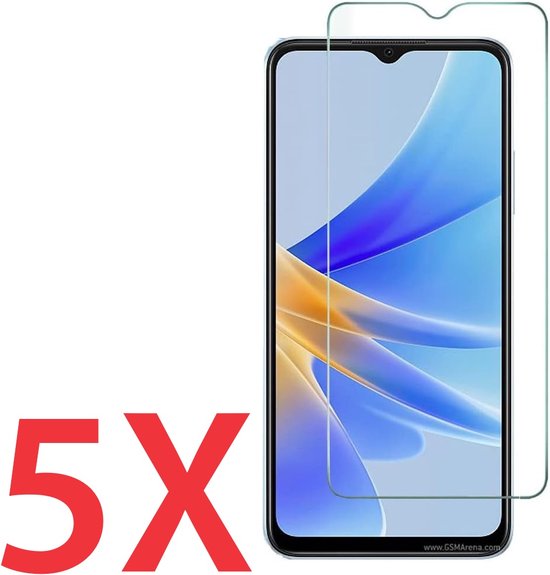 Oppo A17 – 9H Gehard Glas – Anti-kras – 5-Pack-Ilumina Benelux