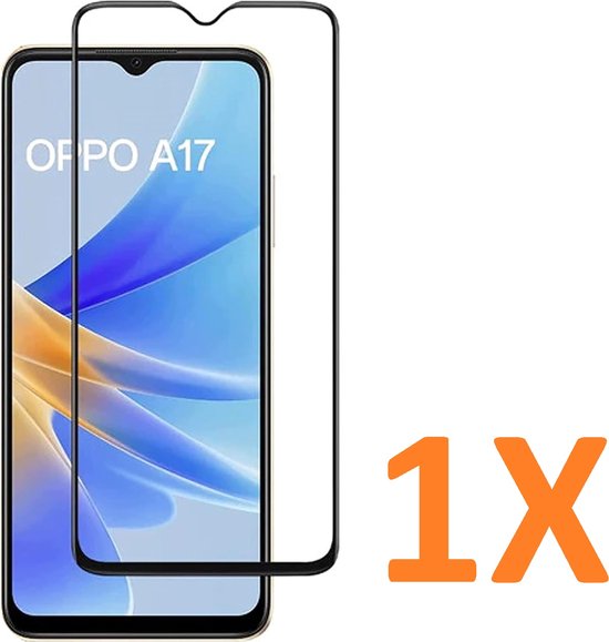 Oppo A17 Screenprotector Full Cover Screenprotector Gehard 9H – 1-Pack-Ilumina Benelux