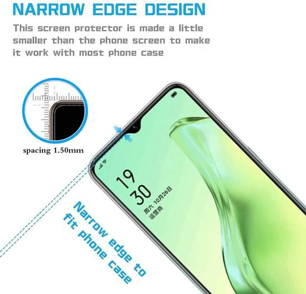 Oppo A31 2020 Screenprotector Gehard 9H – Anti-kras – 3-Pack-Ilumina Benelux