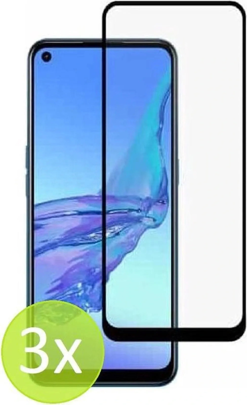 Oppo A33 (2020) – Gehard Glas – Anti-kras – 3 Stuks-Ilumina Benelux