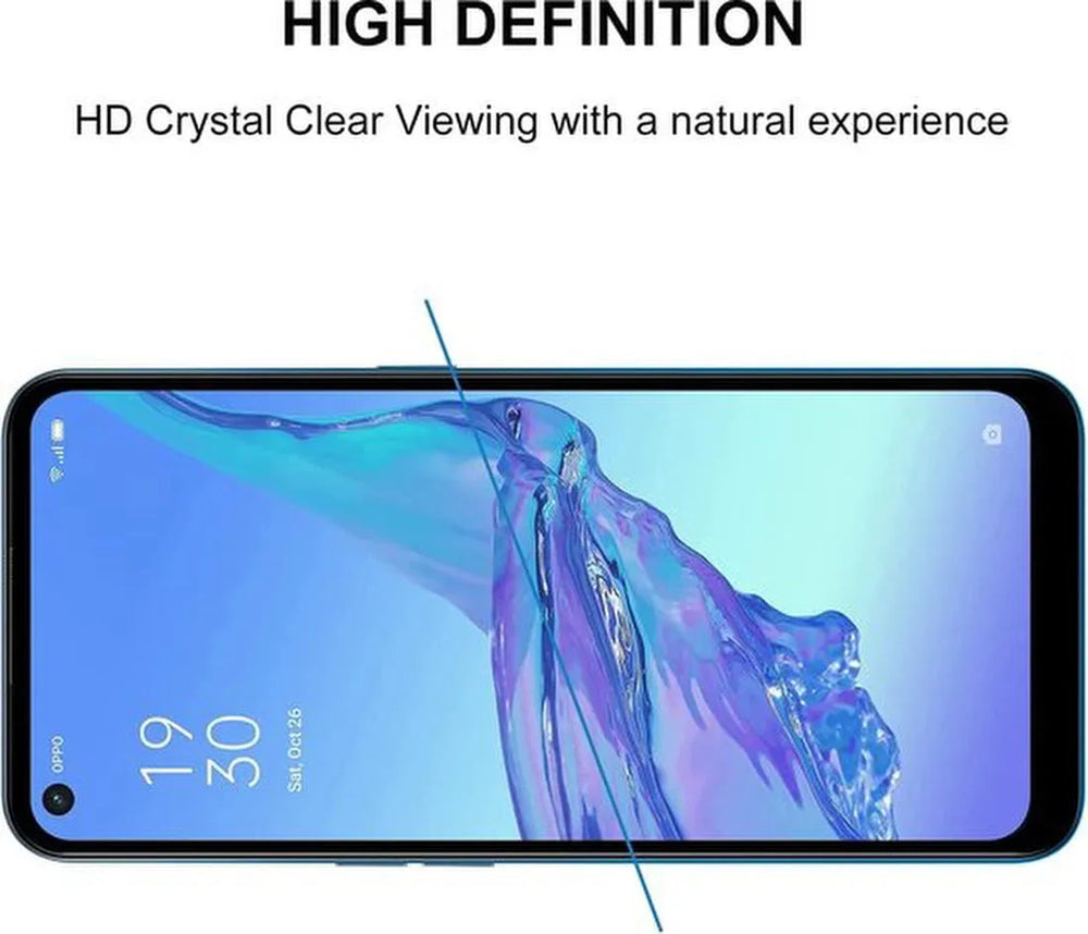 Oppo A53 4G/A53s Screenprotector Full Cover – 9H Gehard Glas – 5-Pack-Ilumina Benelux