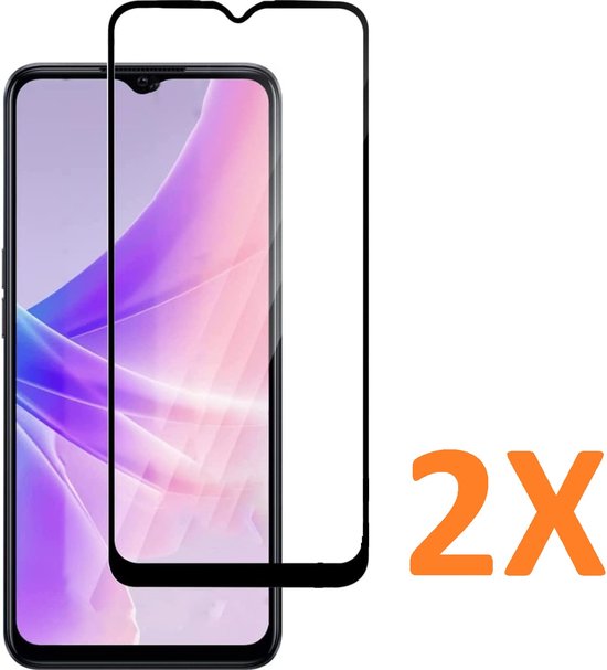 Oppo A57/A57s Screenprotector Full Cover Screenprotector Gehard 9H – 2-Pack-Ilumina Benelux