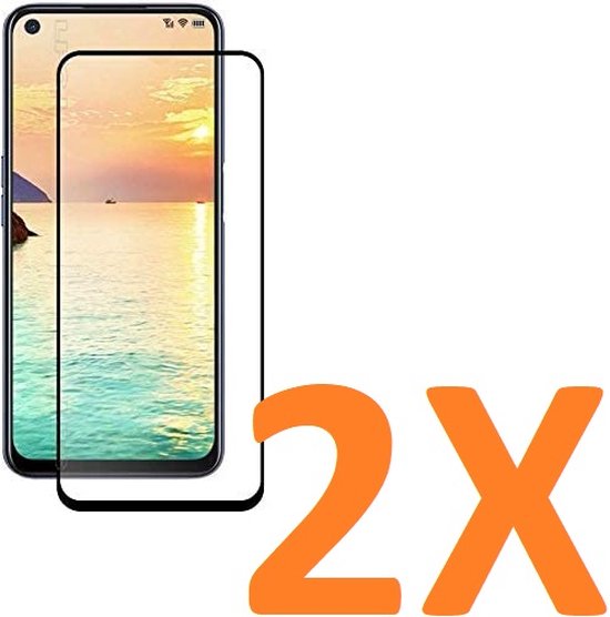 Oppo A72/A52/A92 Screenprotector Full Cover Screenprotector Gehard 9H – 2-Pack-Ilumina Benelux