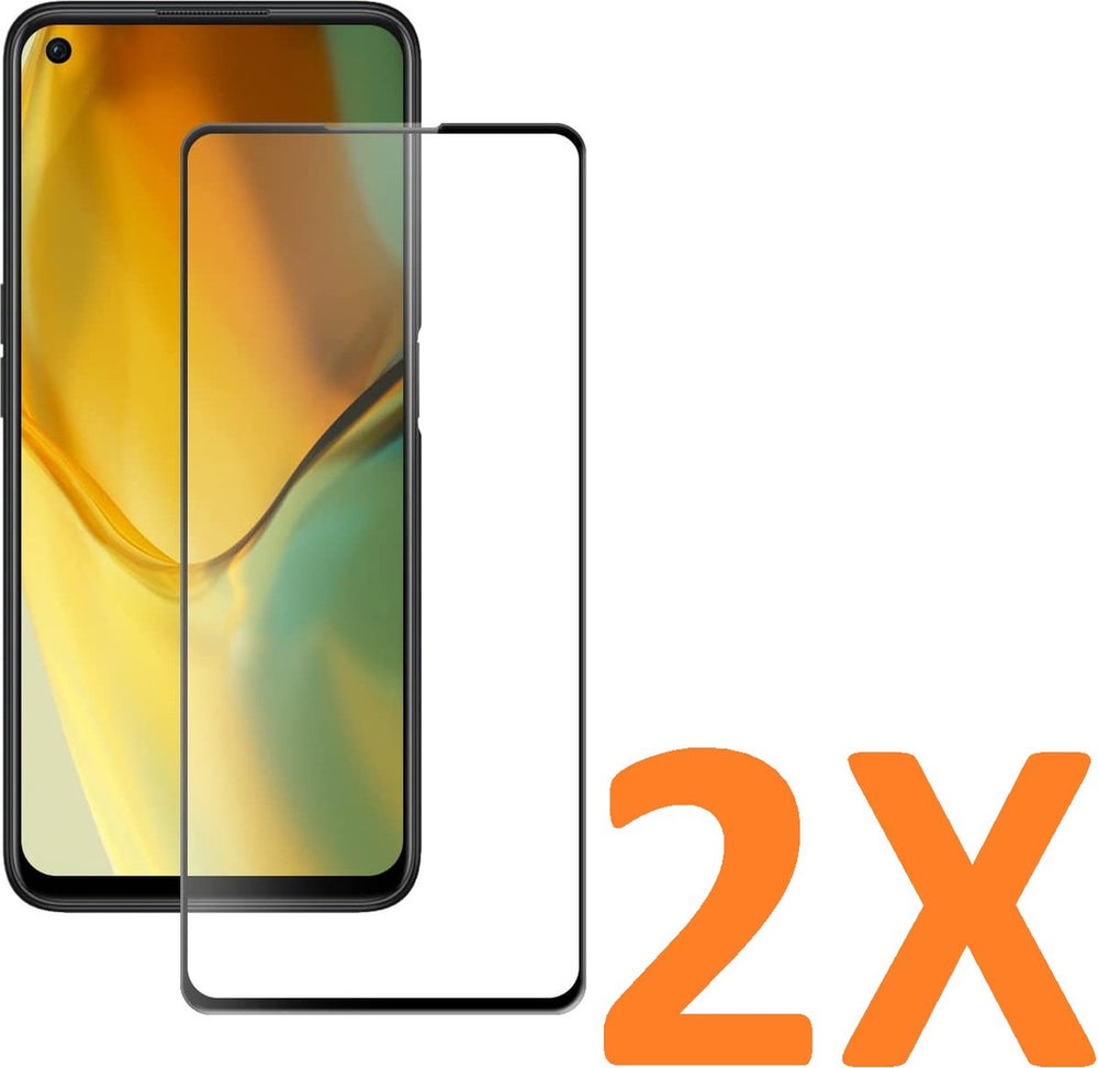 Oppo A76 Screenprotector Full Cover Screenprotector Gehard 9H – 2-Pack-Ilumina Benelux