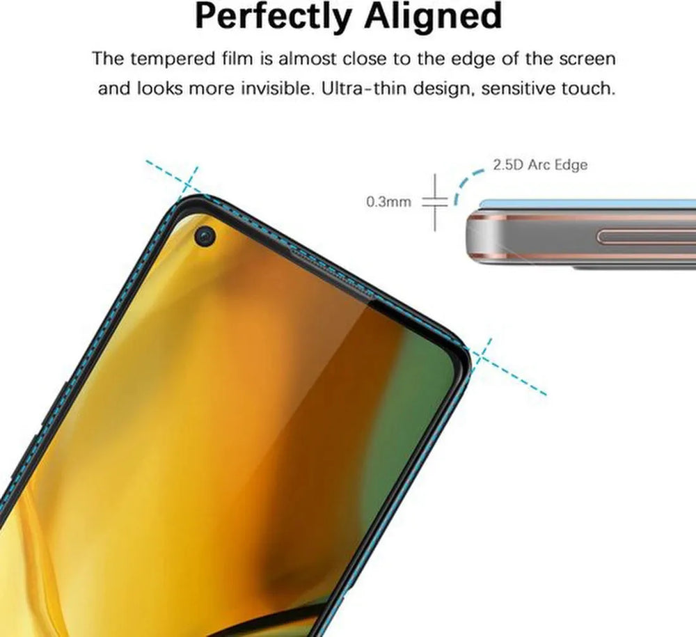 Oppo A76 Screenprotector Full Cover Screenprotector Gehard 9H – 2-Pack-Ilumina Benelux