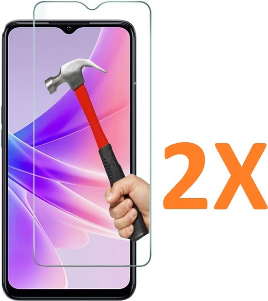 Oppo A77 5G Screenprotector Gehard 9H – Anti-kras – 2-Pack-Ilumina Benelux