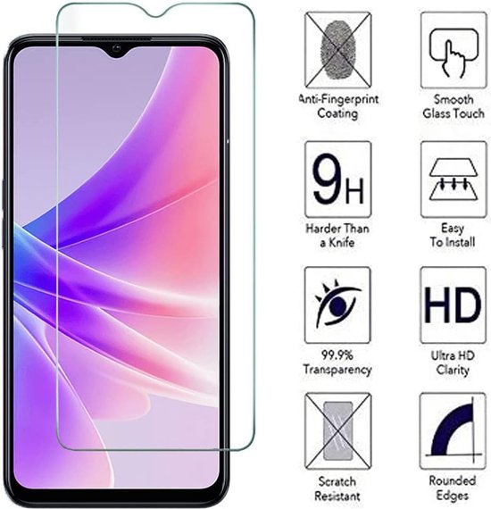 Oppo A77 5G Screenprotector Gehard 9H – Anti-kras – 3-Pack-Ilumina Benelux