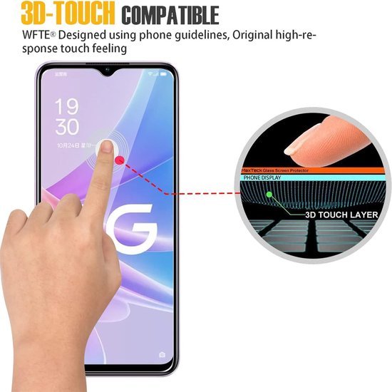 Oppo A78 5G Screenprotector Gehard 9H – Anti-kras – 2-Pack-Ilumina Benelux