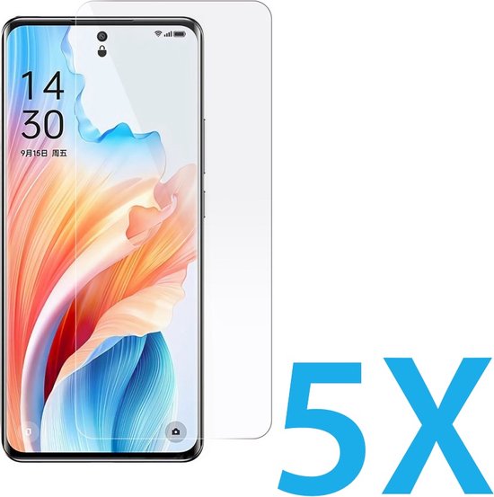 Oppo A79 5G / A98 5G Screenprotector Gehard 9H – Anti-kras – 5-Pack-Ilumina Benelux