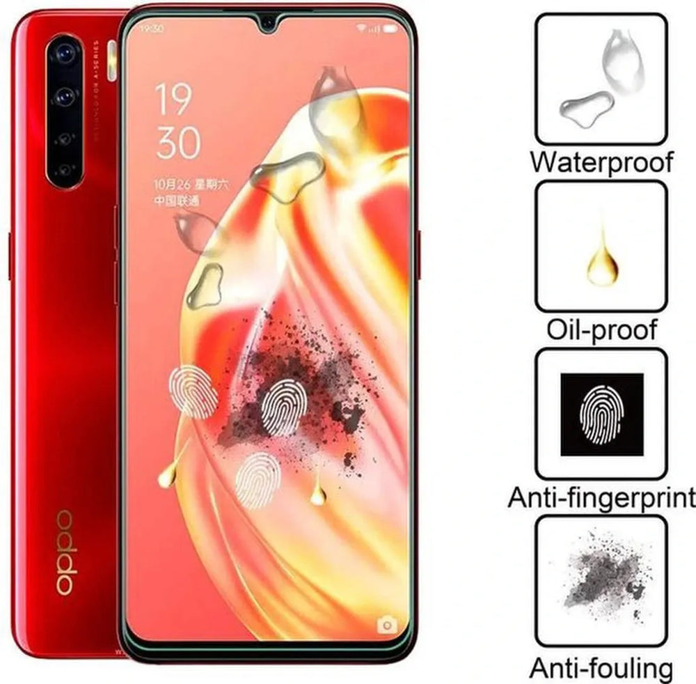 Oppo A91 Screenprotector Gehard 9H – Anti-kras – 2-Pack-Ilumina Benelux