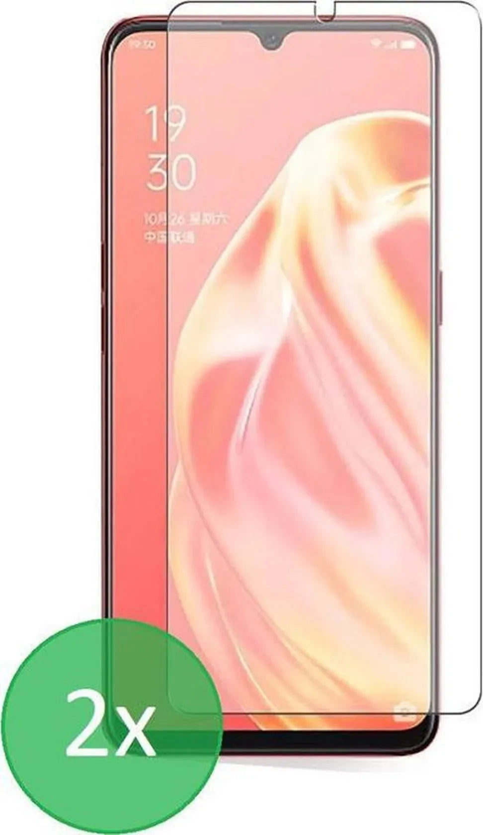 Oppo A91 Screenprotector Gehard 9H – Anti-kras – 2-Pack-Ilumina Benelux