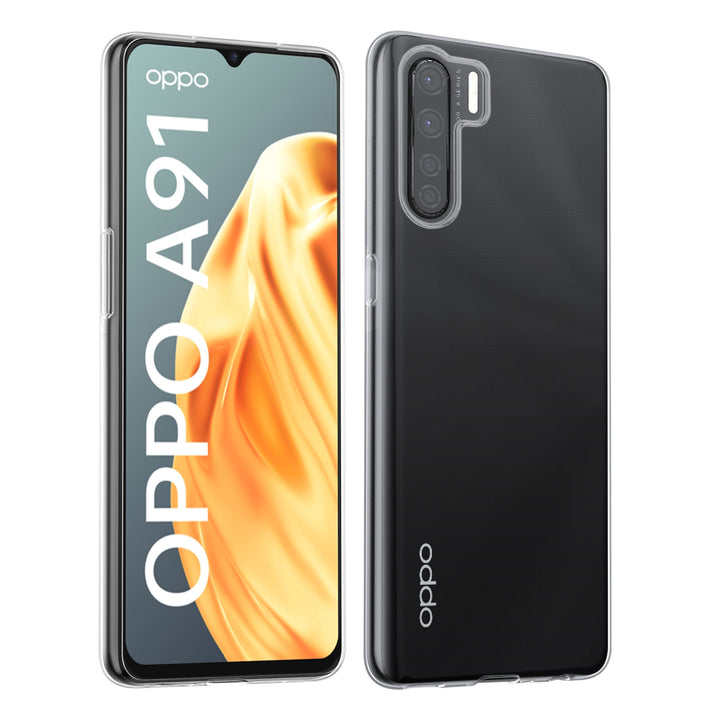 Oppo A91 TPU Backcover - Transparant-Hoesjes-Ilumina Benelux