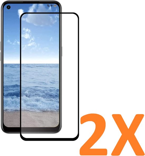 Oppo A94 5G Screenprotector Full Cover Screenprotector Gehard 9H – 2-Pack-Ilumina Benelux