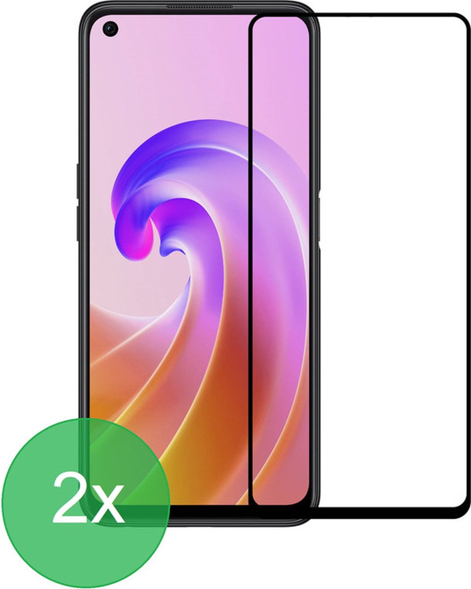 Oppo A96 Screenprotector Full Cover Screenprotector Gehard 9H – Anti-kras – 2-Pack-Ilumina Benelux