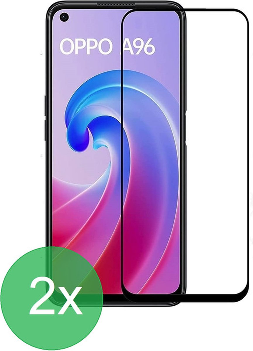 Oppo A96/A76/A36 Screenprotector Full Cover Screenprotector Gehard 9H – 2-Pack-Ilumina Benelux