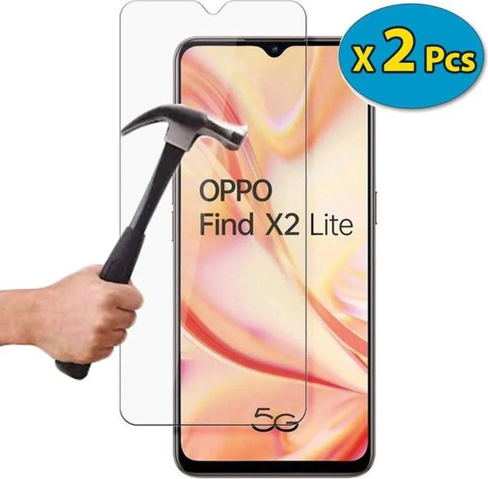 Oppo Find X2 Lite Screenprotector Gehard 9H – Anti-kras – 2-Pack-Ilumina Benelux