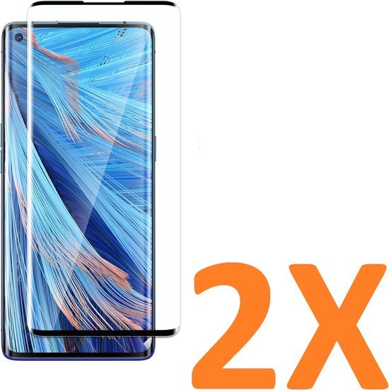 Oppo Find X2 Screenprotector Full Cover Screenprotector Gehard 9H – 2-Pack-Ilumina Benelux