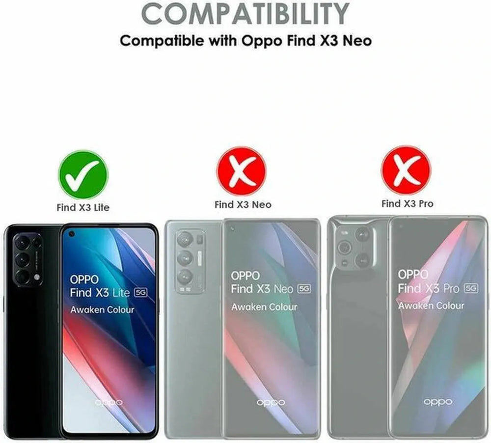 Oppo Find X3 Lite Screenprotector Gehard 9H – Anti-kras – Tempered Glas – 1-Pack-Ilumina Benelux