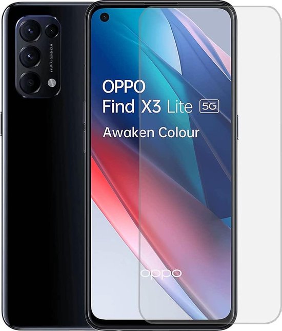 Oppo Find X3 Lite Screenprotector Gehard 9H – Anti-kras – Tempered Glas – 1-Pack-Ilumina Benelux