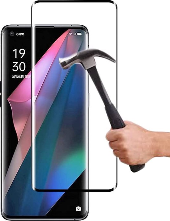 Oppo Find X5 Screenprotector Full Cover Screenprotector Gehard 9H – Anti-kras – Tempered Glas – 1-Pack-Ilumina Benelux
