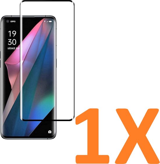 Oppo Find X5 Screenprotector Full Cover Screenprotector Gehard 9H – Anti-kras – Tempered Glas – 1-Pack-Ilumina Benelux