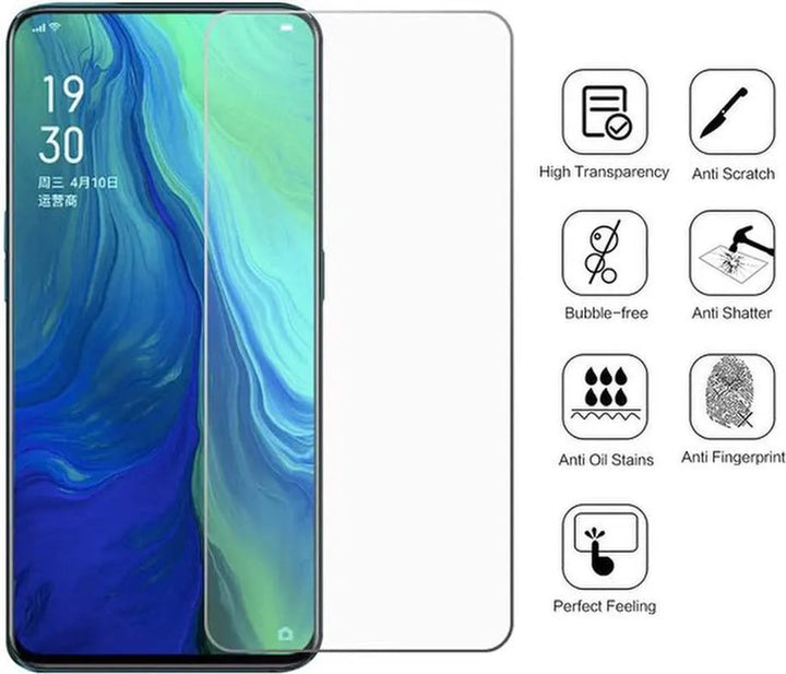 Oppo Reno 10x Zoom Screenprotector Gehard 9H – Anti-kras – 10-Pack-Ilumina Benelux