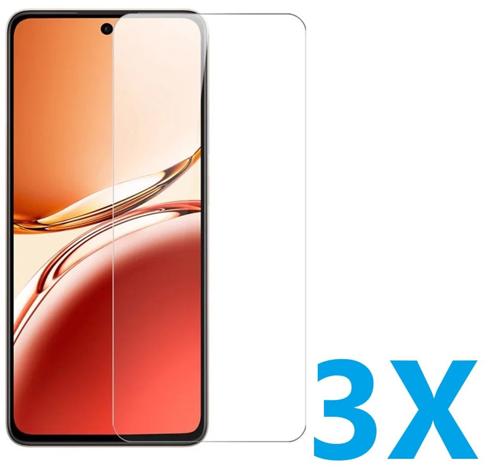 Oppo Reno 12 Screenprotector Gehard 9H – Anti-kras – 3-Pack-Ilumina Benelux
