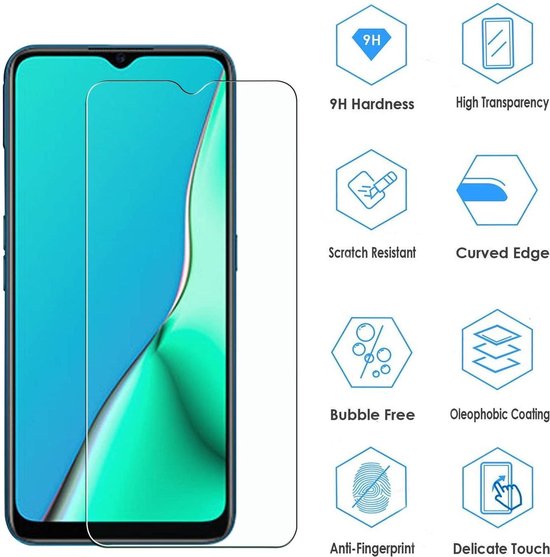 Oppo Reno 4 Lite Screenprotector Gehard 9H – Anti-kras – 2-Pack-Ilumina Benelux