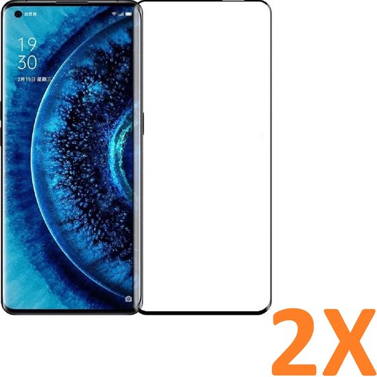 Oppo Reno 4 Pro 4G/5G Screenprotector Full Cover Screenprotector Gehard 9H – 2-Pack-Ilumina Benelux